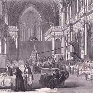 Church in Paris converted into a hospital, Cassells History of the War between France