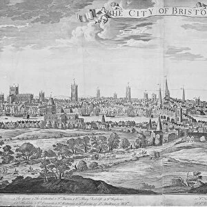 The City of Bristol (with key), 1717 (engraving)