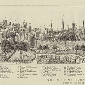 The City of York in 1738 (engraving)