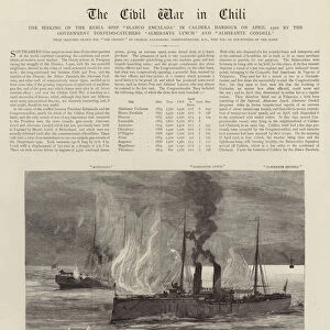 The Civil War in Chile (engraving)