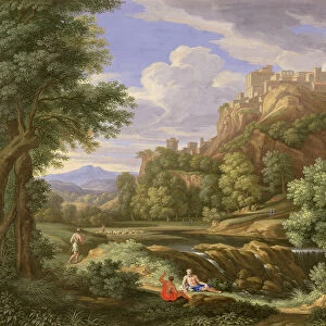 Classical Landscape, 1717 (bodycolour and gum with white over graphite on vellum)