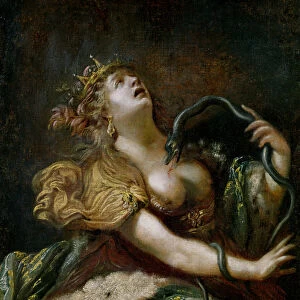 Cleopatra Committing Suicide (oil on canvas)