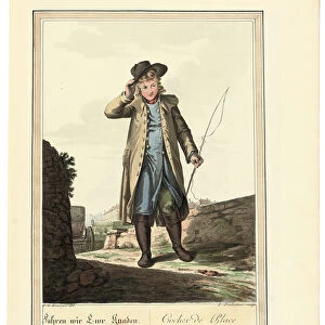 The Coachman; Cocher de Place, 1781 or later (hand-coloured engraving)