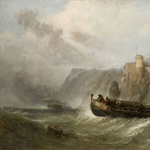 Coastal Scene, 1862 (oil on canvas)