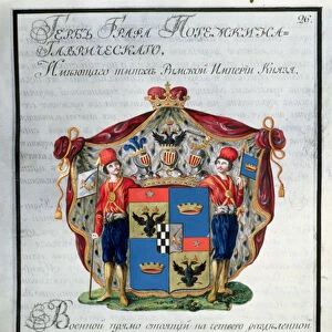 Coat of arms of Prince Grigory Alexandrovich Potemkin (1754-1835