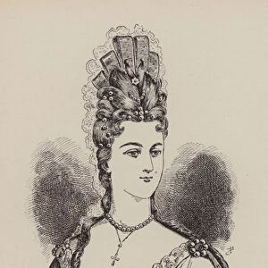 Coiffure of the Duchesse de Montespan (engraving)