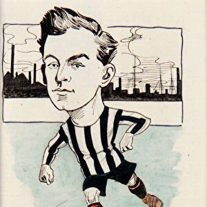 Colin Veitch, Newcastle United, drawing for a set of cigarette cards