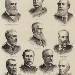 The Colonial Executive Commissioners for the Colonial and Indian Exhibition (engraving)