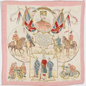 The Colonies Rally Round the Old Flag of England, commemorative printed handkerchief, c. 1899 (handkerchief)
