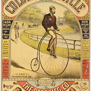 Columbia Bicycle Ad, c. 1890s (chromolithograph)