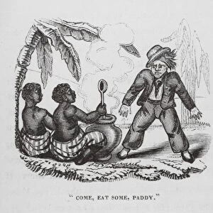 "Come, eat some, paddy"(engraving)