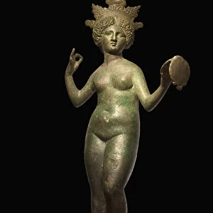 Come to the mirror. Bronze sculpture, Lebanon, Roman era. Musee de La Castre, Cannes
