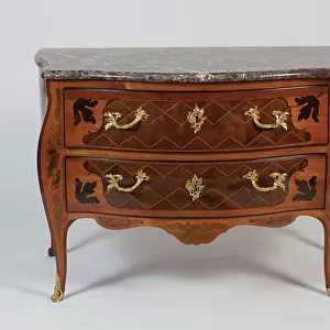 Commode inlaid with diamonds and florets, c. 1760 c. 1790 (Marquetry)