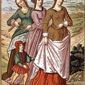 The companions of Laure (Laura de Noves, 1308 -1348, the Provencal lady to whom is