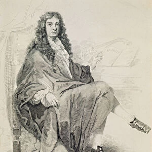 The composer Jean-Baptiste Lully (Engraving)