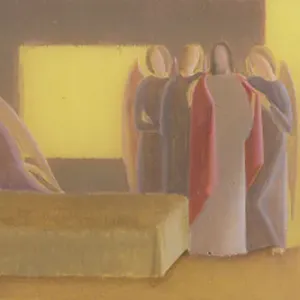 Compositional Study for Scenes from the Life of St. Martin of Tours, c.1928-33 (oil on tracing paper) Compositional Study for Scenes from the Life of St. Martin of Tours, c.1928-33 (oil on tracing paper)
