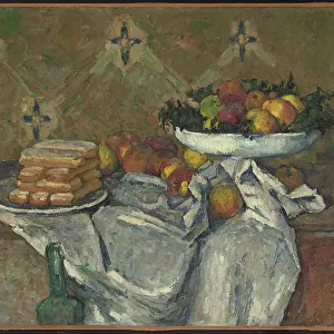 Compotier et assiette de biscuits, c. 1877 (oil on canvas)