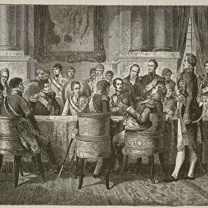 The Congress of Vienna, illustration from Cassell