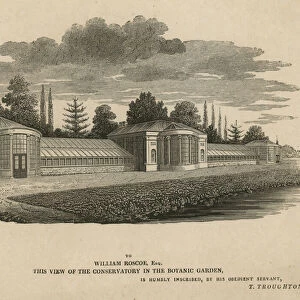 The Conservatory in the Botanic Garden, Kew, London (engraving)