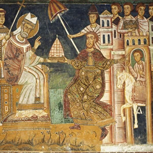 Constantine receiving gifts (fresco)