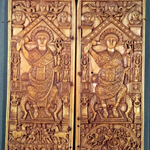Consular diptych of Anastasius (491-518) carved in Constantinople, Theodosian Style