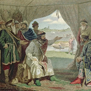 The Convention of Princes with Grand Duke Vladimir Monomakh II (1053-1125) at Dolob in 1103