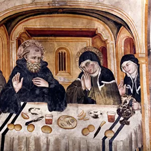 Last Conversation between St. Benedict and St. Scholastica, 15th century (fresco)