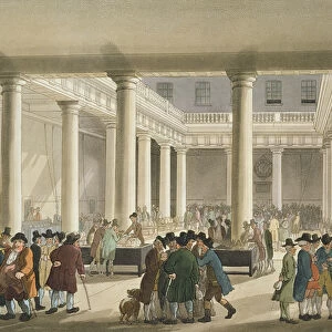 The Corn Exchange from Ackermanns Microcosm of London, 1808 (aquatint)