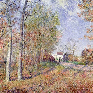 A Corner of the Woods at Sablons, 1883 (oil on canvas)
