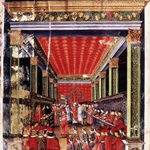 Coronation of Ludovico il Moro, 15th century (miniature)