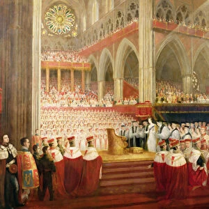 The Coronation of Queen Victoria, June 28th 1838 (oil on canvas)