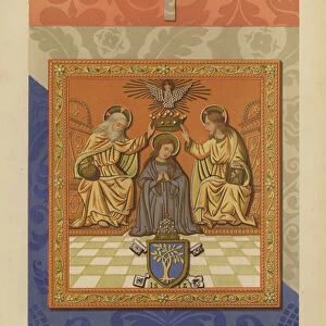 Coronation of the Virgin (chromolitho)