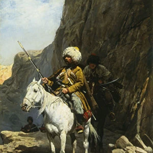 The Cossack (oil on panel)