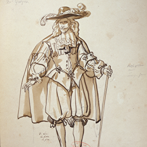 Costume design for an 1847 production of Don Juan