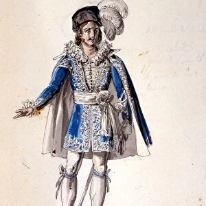 Costume design for the Count Almaviva, from The Marriage of Figaro