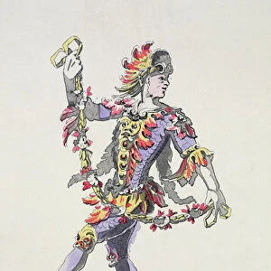 Costume design for Triton, in a 17th century ballet, from the Menus Plaisirs Collection