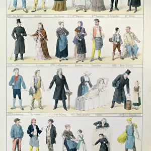 Costume designs for an adaptation of Les Miserables