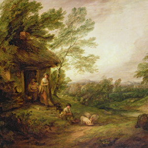 Cottage Door with Girl and Pigs, c. 1786