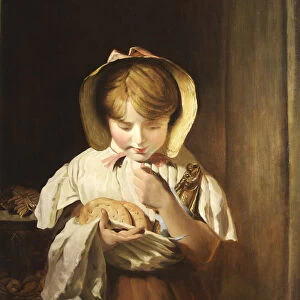 Counting Her Change (oil on canvas)