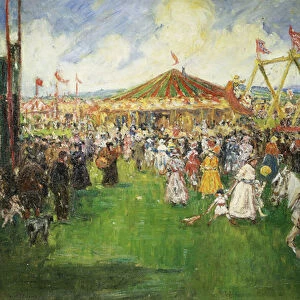 The Country Fair, (oil on canvas)