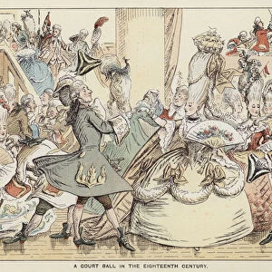 A Court Ball in the 18th Century (colour litho)