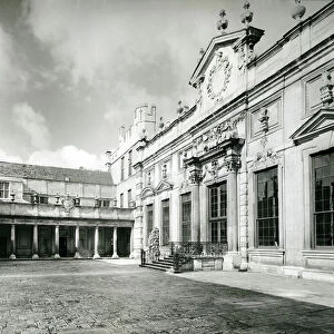 The Courtyard, Drayton House, from 100 Favourite Houses (b/w photo)