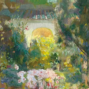 The Courtyard of the Sorolla House - Sorolla y Bastida, Joaquin (1863-1923) - 1917 - Oil on canvas - 95, 9x64, 8 - Museo Carmen Thyssen, Malaga