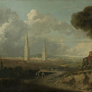 Coventry from Hillfields, c. 1807 (oil on canvas)
