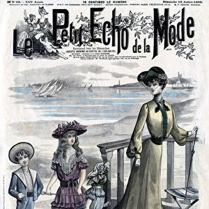 Cover of the feminine magazine (weekly newspaper) Le Petit Echo de la Mode