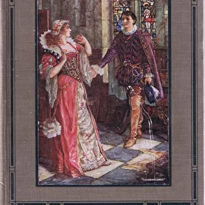 Front cover, illustration from Kenilworth, c. 1910 (colour litho)
