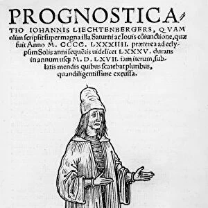 Cover illustration from Pronosticatio in latino by Johannes Lichtenberger