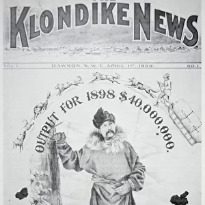 Front cover of The Klondike News, 1st April 1898 (litho)
