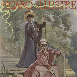 Cover of Le Figaro Illustre, 1891 (colour litho)