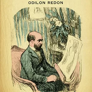 Cover of Les Hommes d'aujourd'hui, number 386, , illustration by Emile Schuffenecker (1851-1934): Redon Odilon (1840-1916)